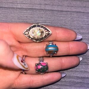 Silver Women's Ring Set